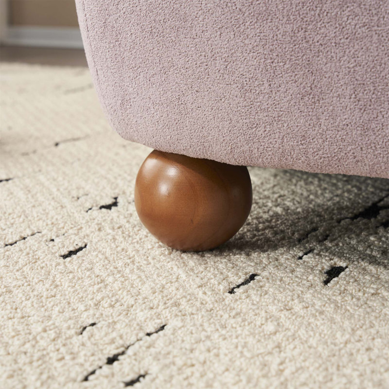 Chaise d'appoint moderne à dossier bas, Mauve