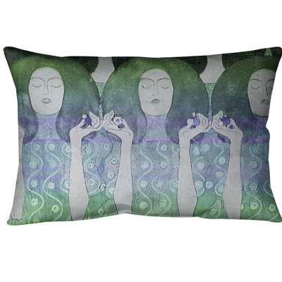Coussin lombaire de mariés anges