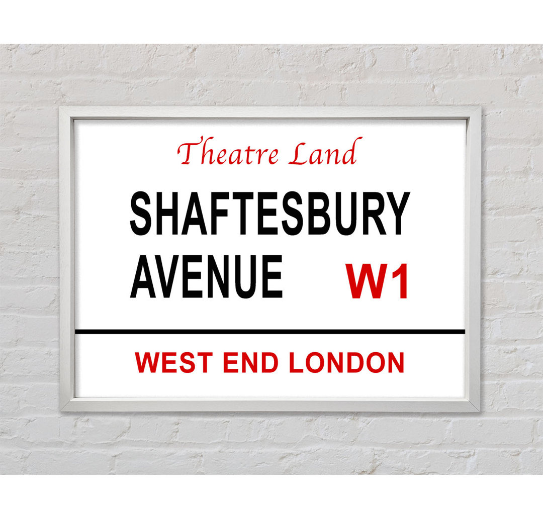 Shaftesbury Avenue Schilder - Drucken