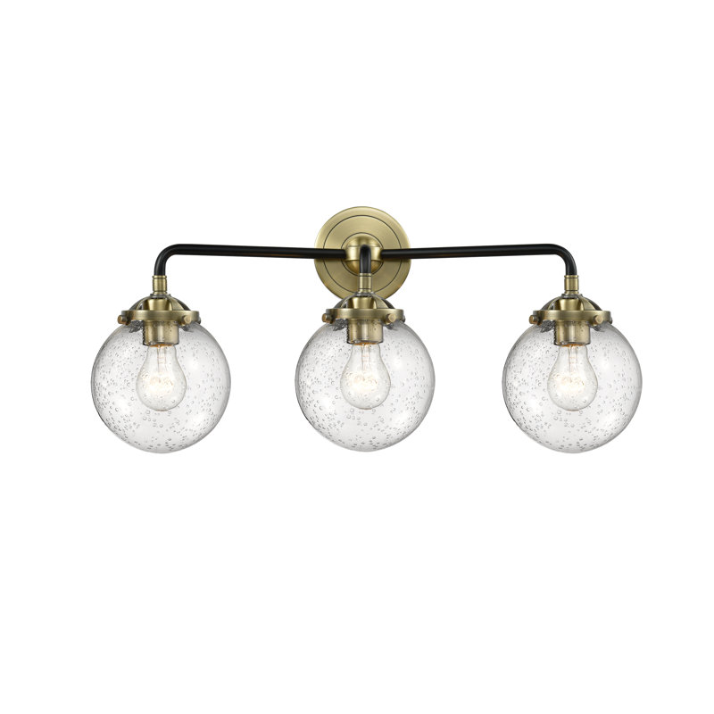 Clementina 2 - Light Dimmable Vanity Light, Black Antique Brass, Gloss White, LED