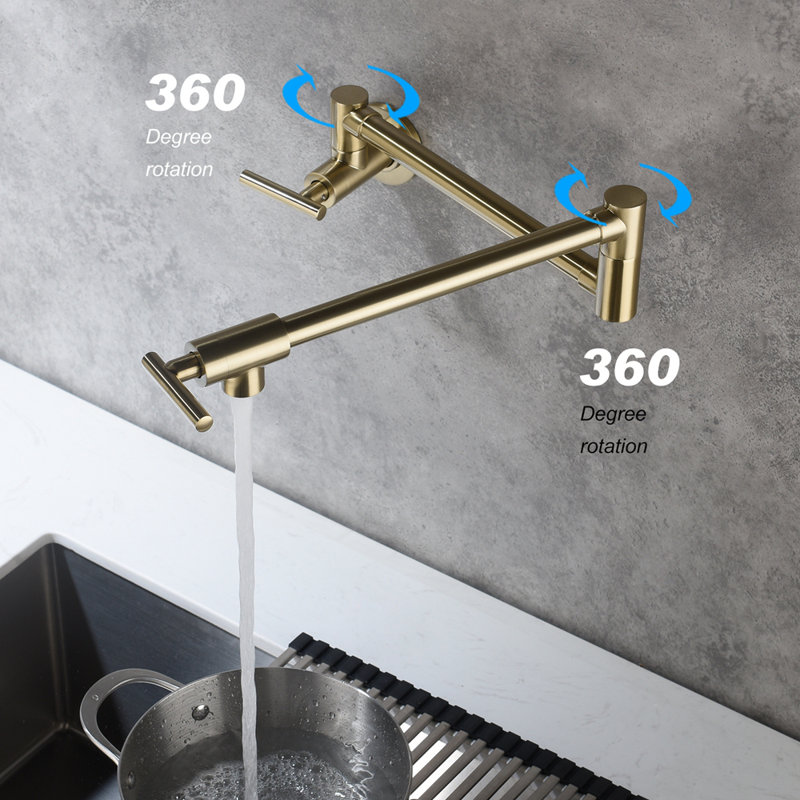 Pot Filler with Accessories, Gold