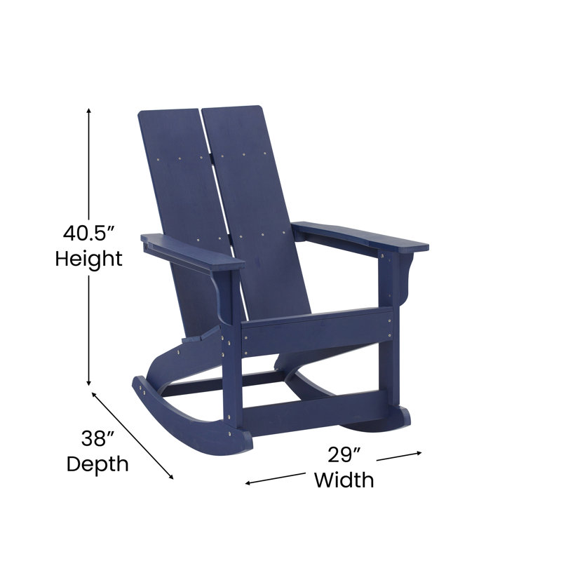 Chaise berçante, Bleu marine
