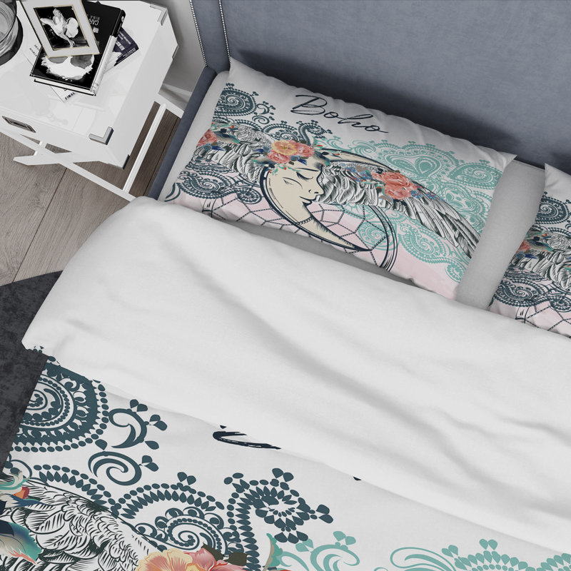 Polyester Standard Abstract Duvet Cover, Queen Duvet Cover + 2 Standard Shams