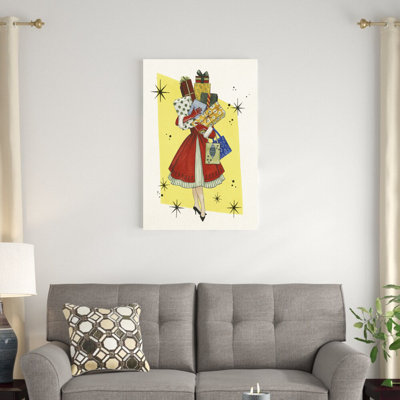 «Vintage Christmas II» par Grace Popp - reproduction d'art sur toile tendue