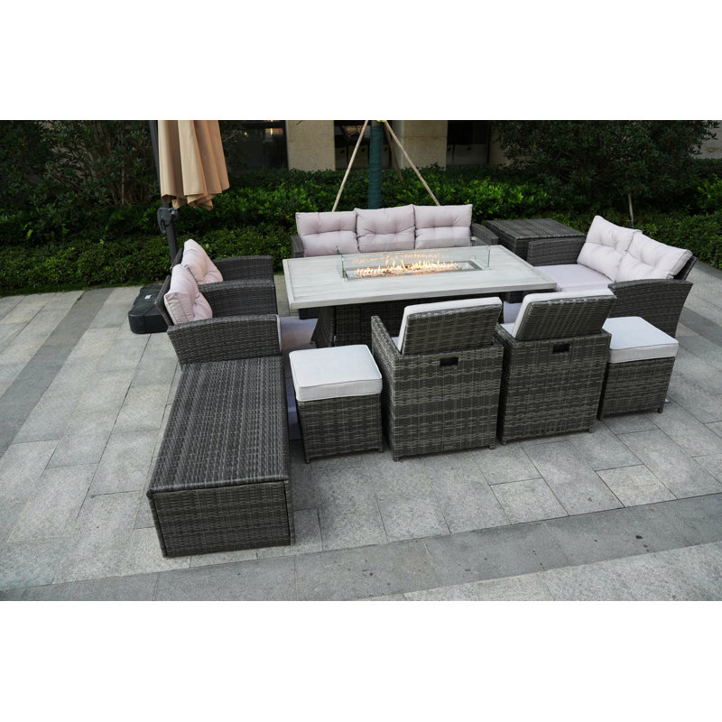 Stills 9 - Person Patio Conversation Sets with Cushions