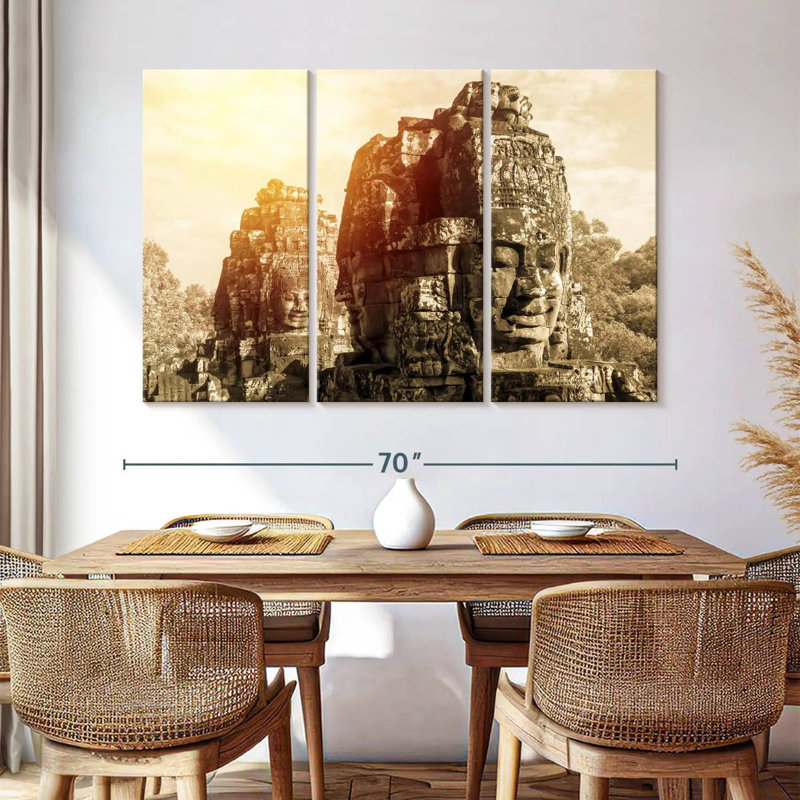 Adella, visages du temple Bayon, H 42 po x l 65 po