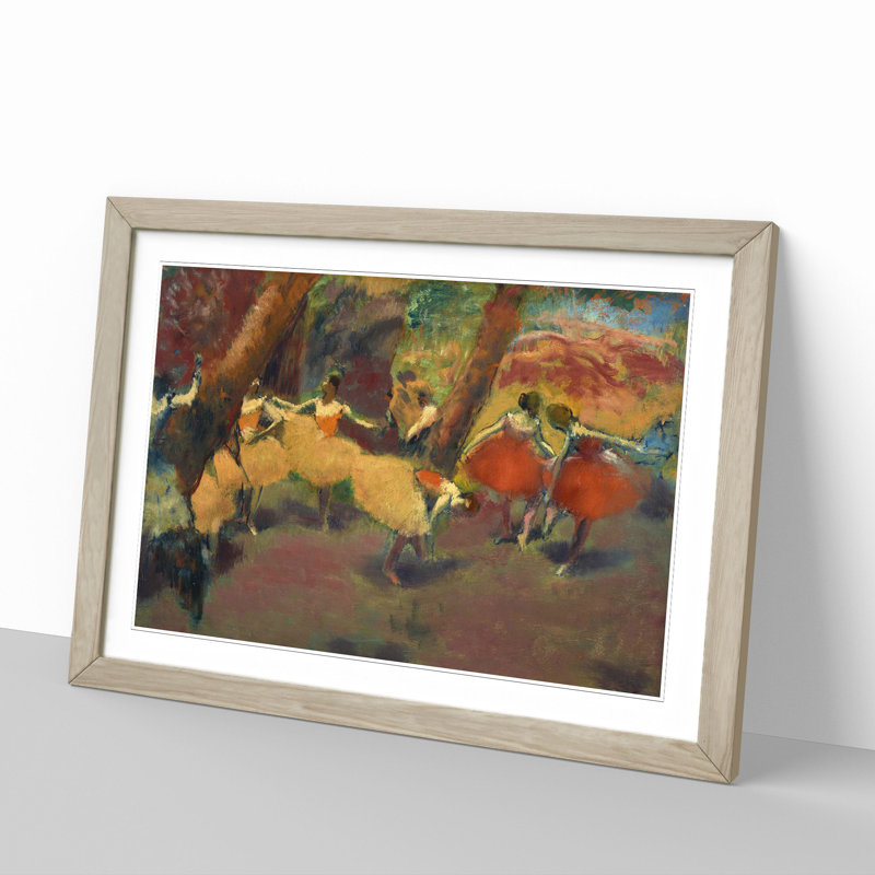 Before the Performance by Edgar Degas - Picture Frame Painting, Oak Framed, 27cm H x 36cm W x 2cm D