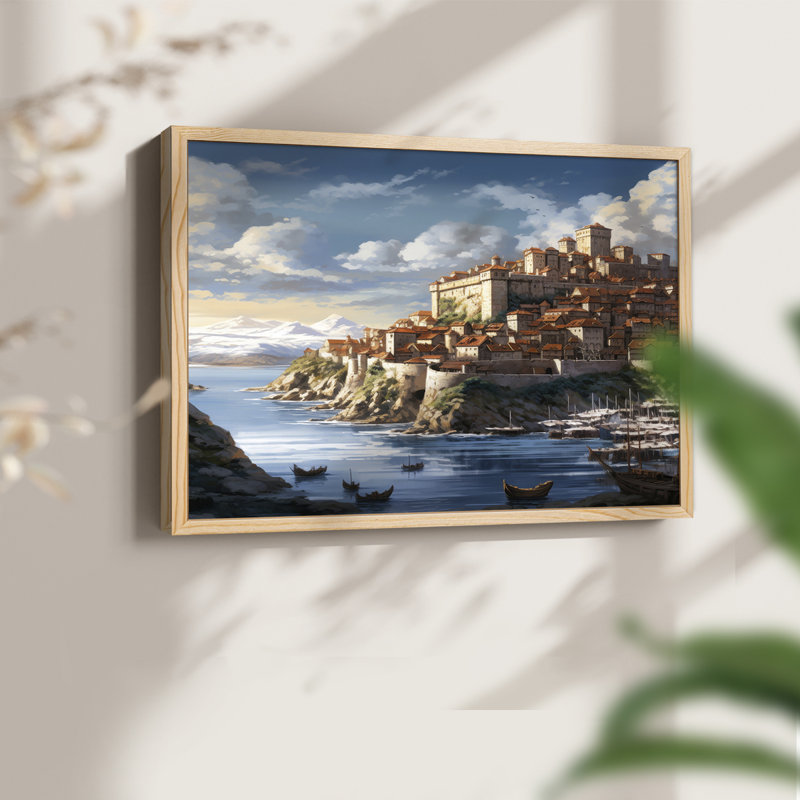 Paysage - Lxxxv - Reproduction encadrée - réarmable, H 16 po x l 20 po, Naturel