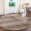Tapis gris / brun en laine Hossain-1356534490
