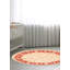 Chobi Finest One-of-a-Kind 6'6" X 6'6" New Age Round Wool Area Rug in Cream