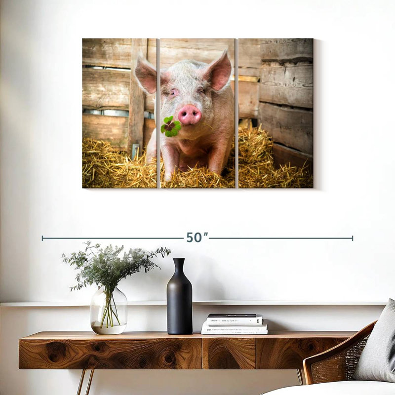 Brampt Lucky Pig, 24" H x 38" W