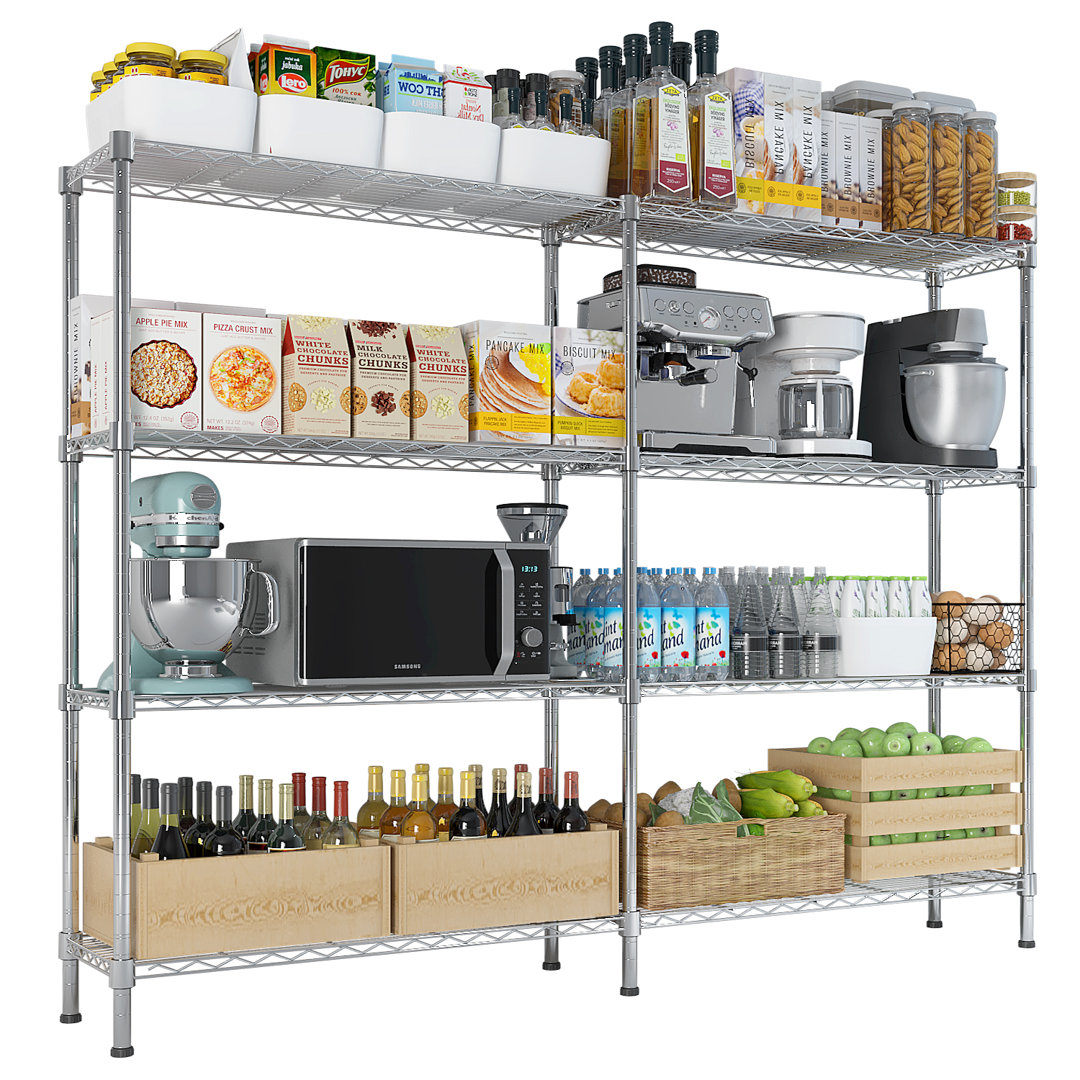 Obieze 58'' W Metal Shelving Unit Rebrilliant
