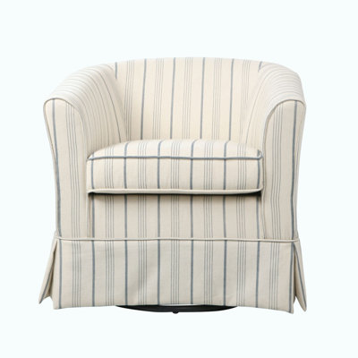 Chaise pivotante à accoudoirs évasés