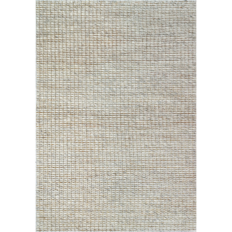 Tapis beige / gris clair tissé à la main Maxxen, Rectangle 5 pi x 8 pi