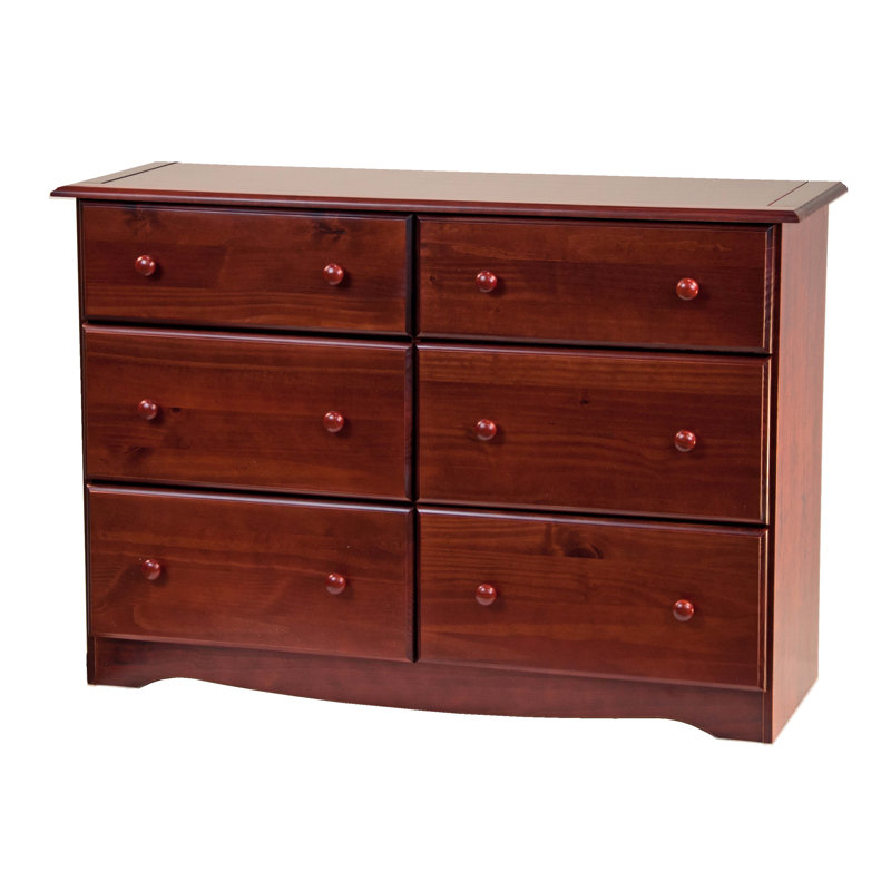 Commode double 6 tiroirs Genai, Acajou