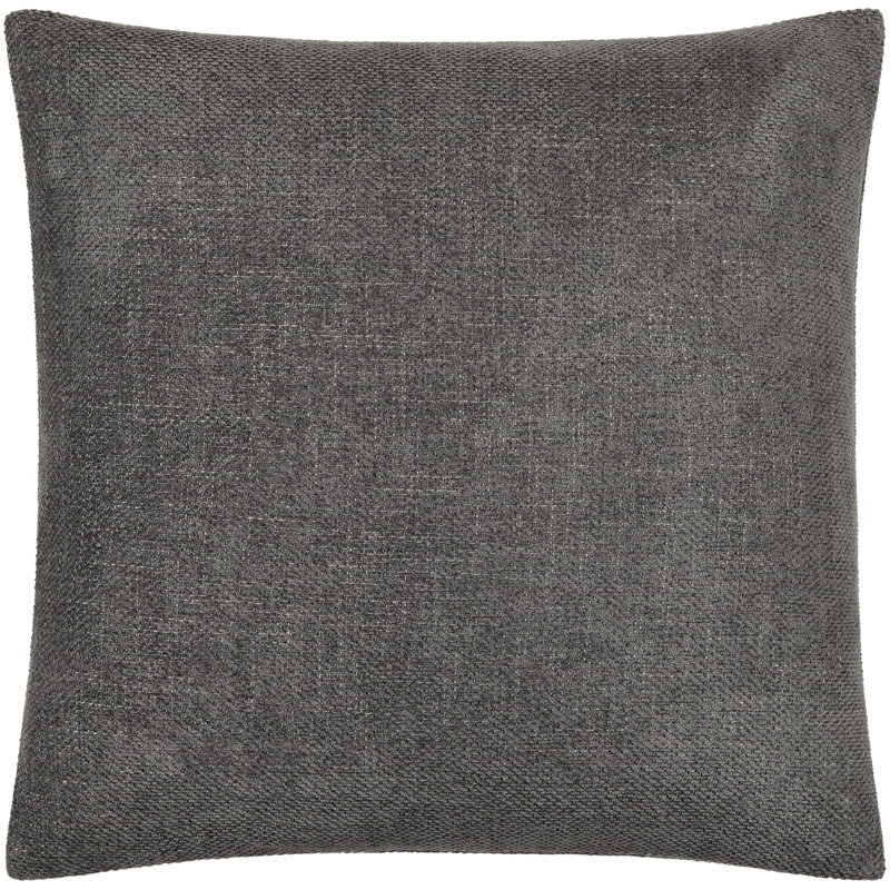 Kamaili Solid Colour Reversible Pillow Cover, 22"H x 22"W, Pillow Cover Only - No Insert, Black