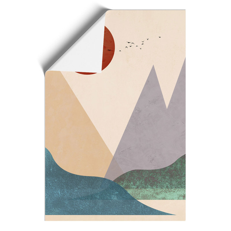 Abstract Modern Landscape - Frameless Print, 59cm H x 42cm W x 0.1cm D