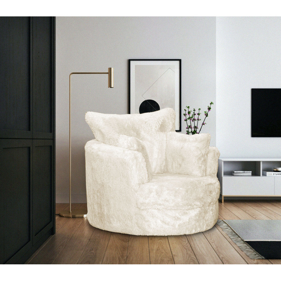 Upholstered Swivel Armchair