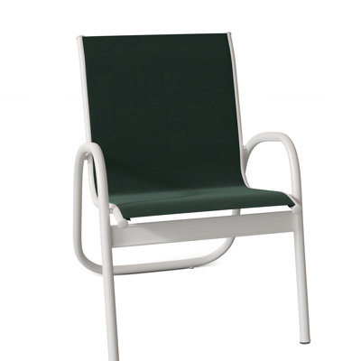 Outdoor Stacking Dining Armchair with Cushions
