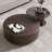 High-level retro round coffee table