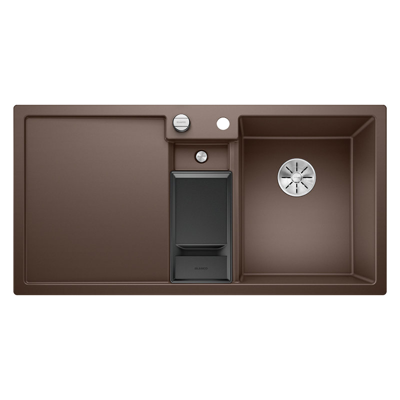 Collectis Double Bowl Inset Kitchen Sink, Coffee