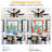 52" Modern Black Ceiling Fan With Light