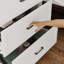 3-Drawer Nightstand With Noble Design-1964125848