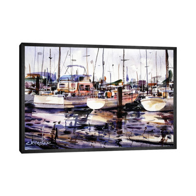 Everett Boat Slips 1 Piece Wall Art on Canvas