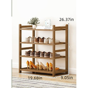 DEMYA Shoe Rack Organizer 6 Tiers Shoe Rack Non-Woven Fabric Shoe Tower  Stand Easy Assembled Shoe Shelf Organizer with Sturdy Shelf for Entryway