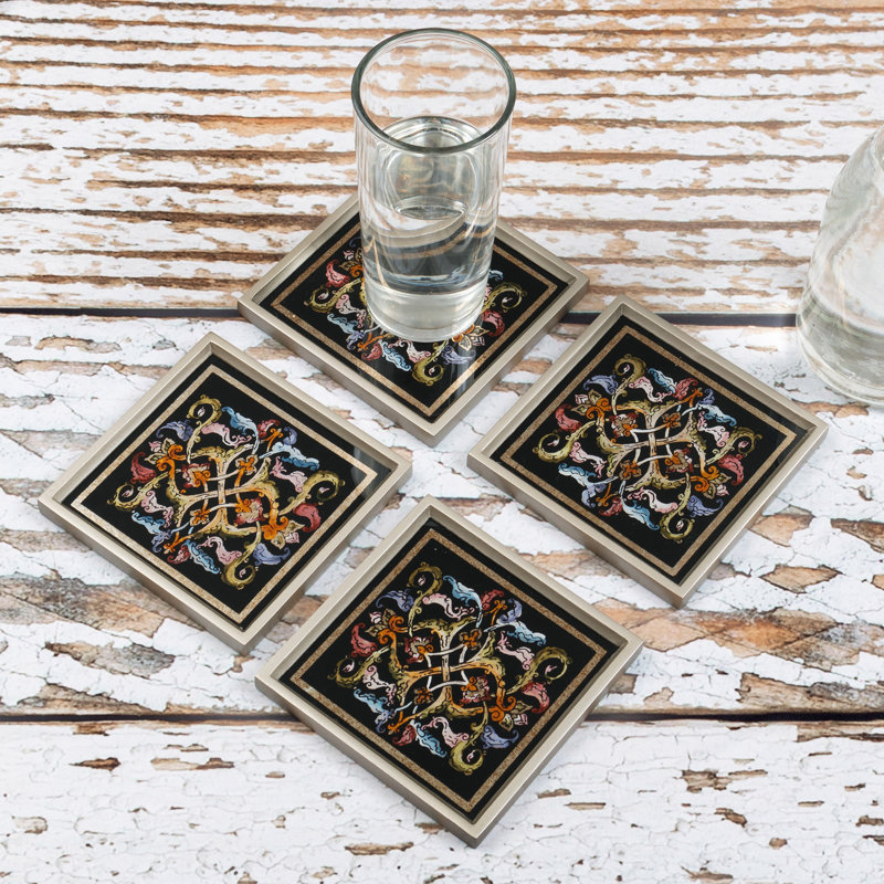 Square 4 Piece Coaster Set