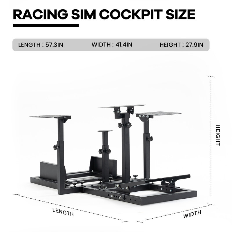 Flight Simulator Cockpit Fit for Logitech Thrustermaster HOTAS WARTHOG,No Throttle Joystick