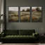 " Tranquil Meadow Cottage In Misty Fields Serene Pastoral " 3 - Pieces-98697666-98697669