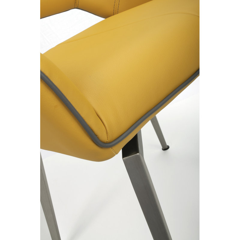 Barnsley 49cm H Upholstered Side Chair, Medallion Yellow