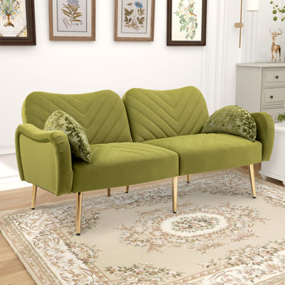Kayaan Upholstered 64.96'' Reclining Sleeper Sofa