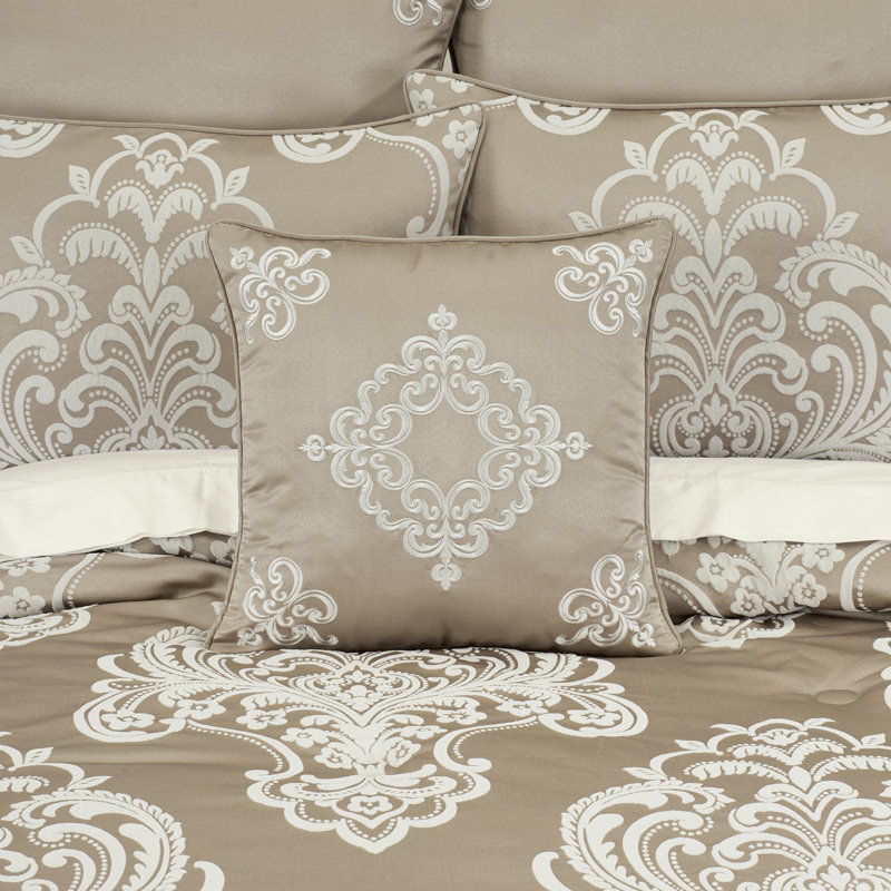 Coussin décoratif carré Potenza, H 20 po x l 20 po, Sand