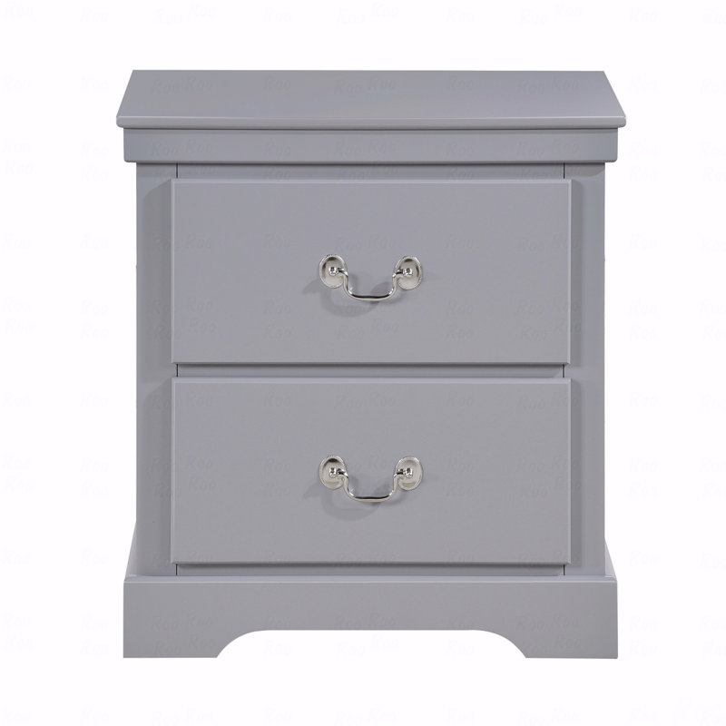 Table de chevet 2 pièces 1 pièce, Gris