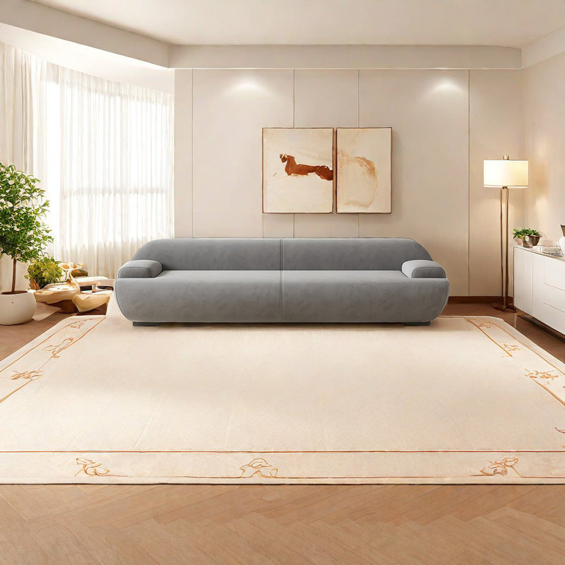 Banc rembourré Hamidiye Leathaire, H 23,62 po x l 70,86 po x P 19,68 po, Gris