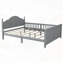 Lit plateforme double en bois avec tête de lit, pied de lit et garde-corps de sécurité pour enfants-306056224-306056227