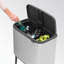 Poubelle de recyclage multi-compartiments 3 x 3 gallons (capacité de 9 gallons)-71418691