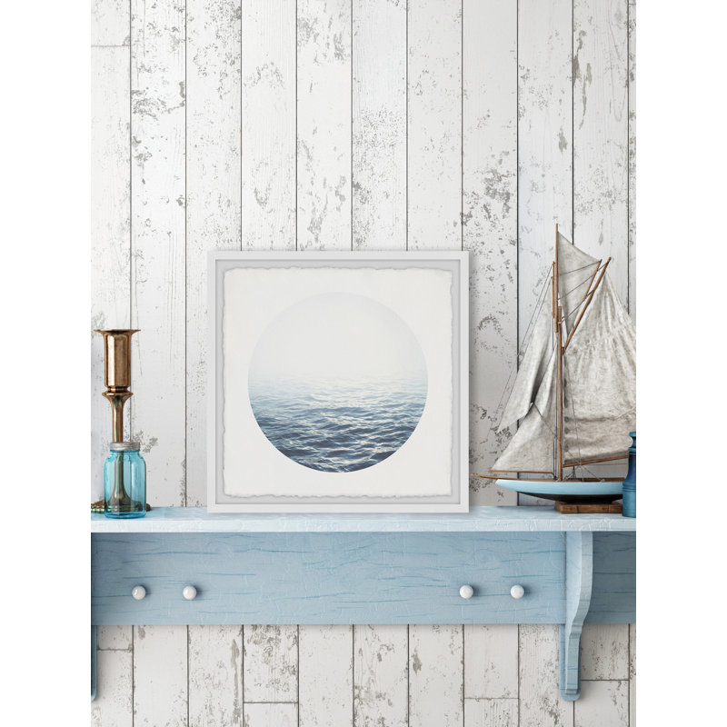 Blue Light - Single Picture Frame Print, 30cm H x 30cm W x 3.81cm D