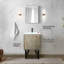 20 po D, meuble-lavabo de salle de bain rustique, comptoir en marbre, robinet en métal de 18 po et fonctionnalité, surface de qualité 24 W, résistance aux égratignures-1231658832