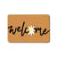 Tapis de sol Boho Daisy Welcome, 24 x 36 po, brun clair, noir et blanc