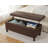 Faux Leather Lift Top Storage Bench-1101328833