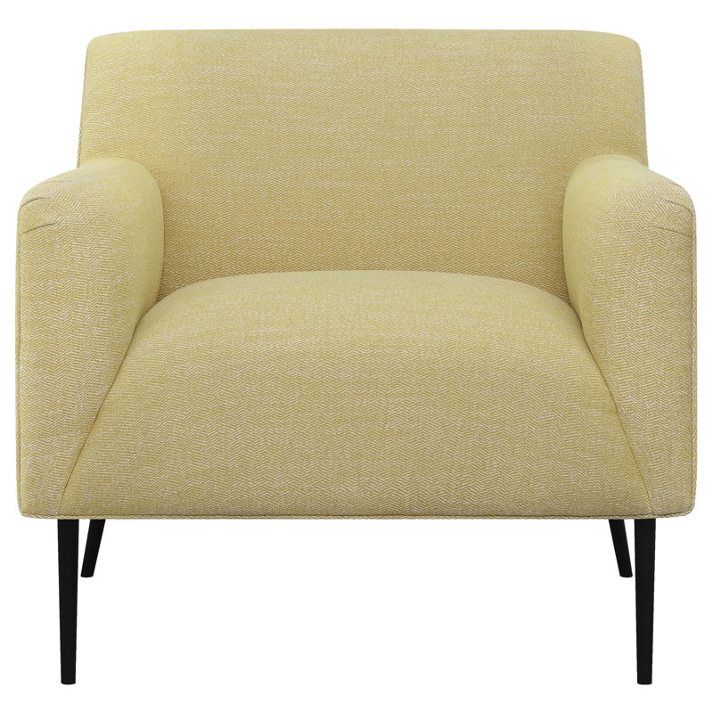Kionni Upholstered Armchair, Lemon 100% Polyester