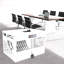 Station de charge pour 16 ordinateurs portables / tablettes, cabinet de charge pour iPad / Chromebook / ordinateurs portables, blanc