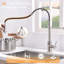 Robinet de cuisine sans contact, robinet de cuisine intelligent automatique mains libres, robinet de cuisine intelligent noir