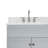 Partham 73'' Double Bathroom Vanity with Carrara Marble Top-67491844