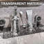 Étagère compacte à ventouse transparente-529537277