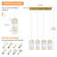 Luminaire suspendu moderne à 4 lumières Mini lustres en cristal Luminaire suspendu réglable pour îlot de cuisine Couloir Chambre à coucher-1303406866