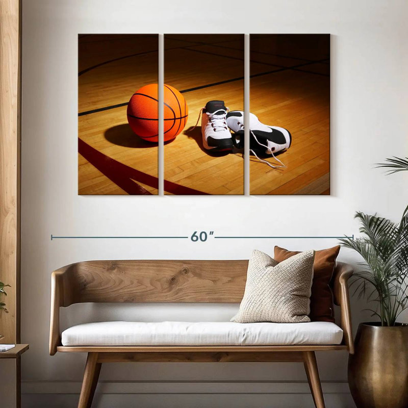 Sireci Basketball And Shoes, 32" H x 50" W